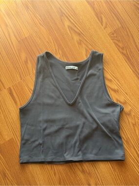 abercrombie v neck ribbed tank top